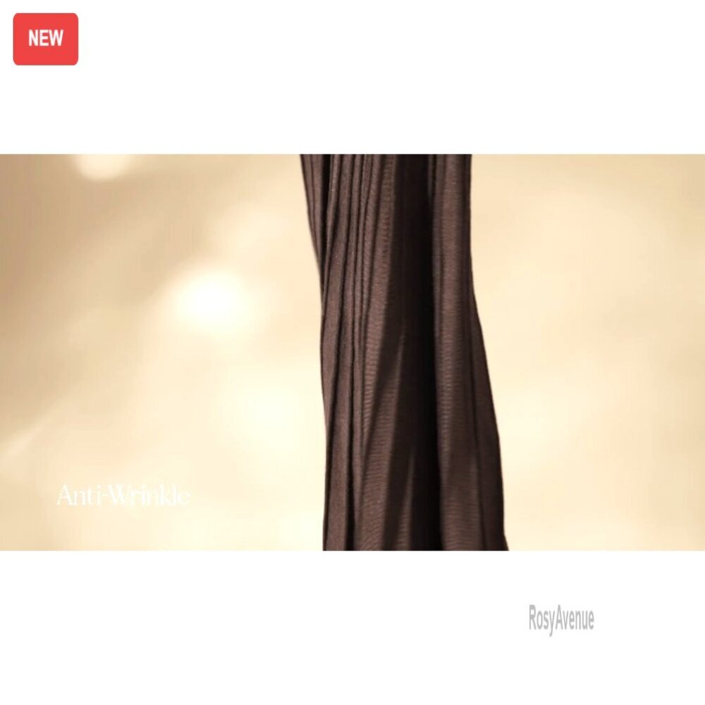 Wool Blend Tie Waist Pleated Sweater Dress, V-Neck Long Sleeve, Fall Winter - Picture 7 of 8